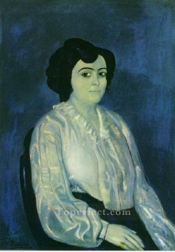 パブロ・ピカソ Painting - マダム・ソレールの肖像 1903年 パブロ・ピカソ